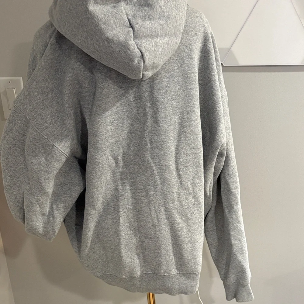 Brandy Melville Grey Zip-Up Hoodie - Picture 2 of 4